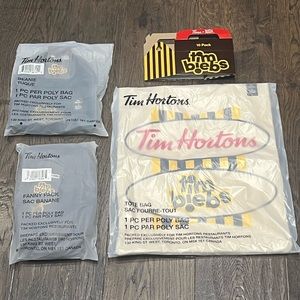 Tim Biebs Merch 4 Pk- Justin Bieber x Tim Hortons ~ BRAND NEW in packaging